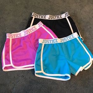 Justice mesh shorts
